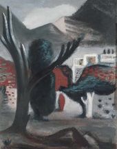 РОСТИСЛАВ БАРТО. Пейзаж с деревом. 1933