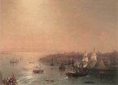 ИВАН АЙВАЗОВСКИЙ. Прибытие русского корабля в Константинополь. 1880