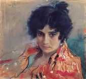 В.А. СЕРОВ. Портрет неизвестной. 1895