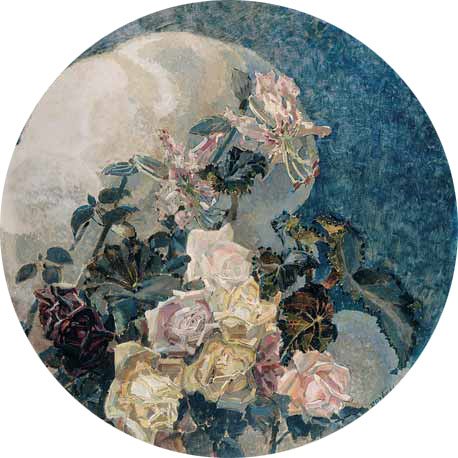 М.А. ВРУБЕЛЬ. Розы и лилии. Плафон из композиции «Цветы». 1894