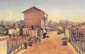 А.И. ИВАНОВ. Вид Рима с крыши его дома. 1854