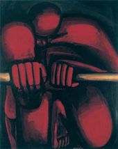 ХАНС ГРИММЛИНГ. Гребец. Триптих (центральная часть). 1983