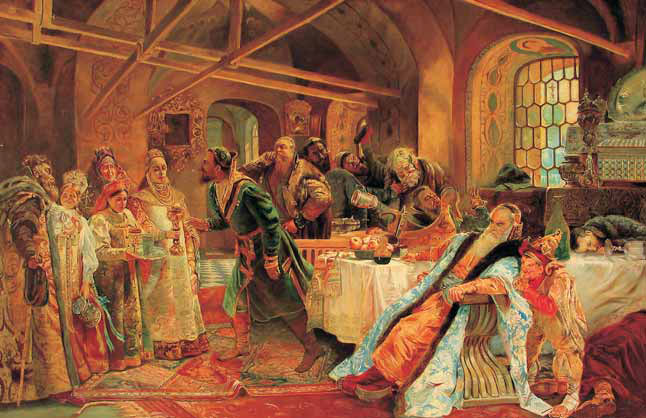 К.Е. МАКОВСКИЙ. Поцелуйный обряд (Авторское повторение). Конец XIX – начало XX в.