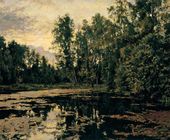 В.А. СЕРОВ. Заросший пруд. Домотканово. 1888