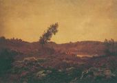 ТЕОДОР РУССО. Вид в Барбизоне. Конец 1840-х