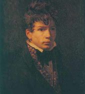 ЖАК-ЛУИ ДАВИД. Портрет художника Энгра в молодости(?) Конец 1790-х