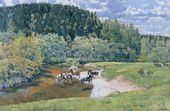К.Ф. ЮОН. Приволье. Водопой (Лигачево). 1917