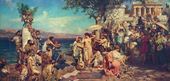 Г.И. СЕМИРАДСКИЙ. Фрина на празднике Посейдона в Элевзине. 1889
