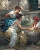 Г.И. СЕМИРАДСКИЙ. Игра в кости. 1899. Фрагмент