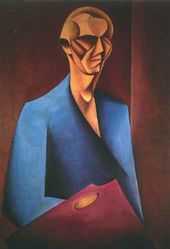 Мечислав ЩУКА. Автопортрет с палитрой. 1920