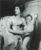 Томас ЛОУРЕНС. Графиня Шарлемонт с сыном. 1810
