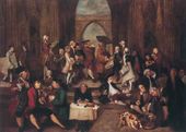 Джошуа РЕЙНОЛДС. Пародия на «Афинскую школу». 1751