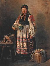 В.Е. МАКОВСКИЙ. Девушка с ягодами. 1873. Фрагмент