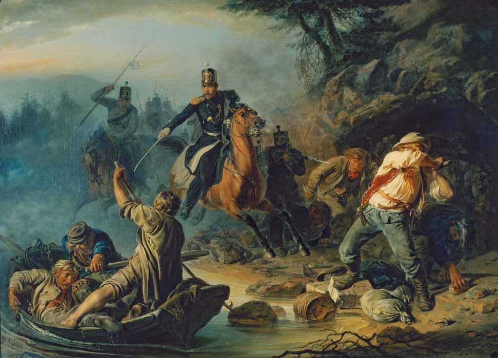Стычка с финляндскими контрабандистами. 1853