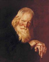 Старик с палкой. 1844