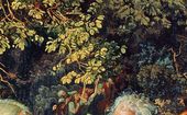 Явление Христа народу (Явление Мессии). 1837–1857. Фрагмент с оливковым деревом и группой людей среди деревьев