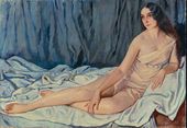 Лот 70. СЕРЕБРЯКОВА Зинаида Евгеньевна (1884–1967). Портрет Веры Фокиной Подписана (справа внизу)