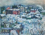 В.В. КАНДИНСКИЙ. Зимний день. Смоленский бульвар. Ок. 1916