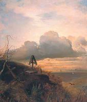 Могила на Волге. Окрестности Ярославля. 1874