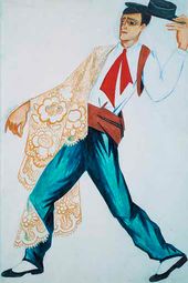 Н.С. ГОНЧАРОВА. Испанец с шалью. 1916