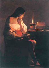 Жорж де ЛА ТУР. Магдалина с лампадой. Ок. 1640–1645