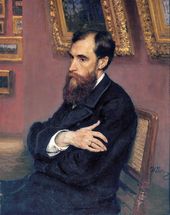 И.Е. РЕПИН. Портрет П.М.Третьякова. 1883