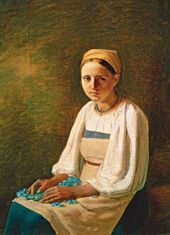 А.Г. ВЕНЕЦИАНОВ. Крестьянка с васильками. 1820-е
