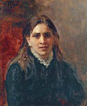 И.Е. РЕПИН. Портрет П.А. Стрепетовой. 1882
