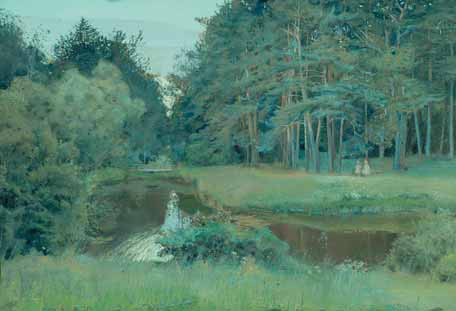 К.А. СОМОВ. Сумерки в старом парке. 1897