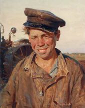 К.М. МАКСИМОВ. Сашка-тракторист. 1954