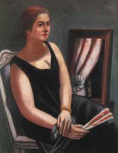 Макс Бекман. Портрет Минны Бекман-Тюбе. 1924