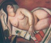 Макс Бекман. Спящая. 1924