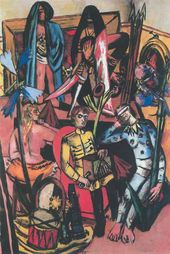 Макс Бекман. Шарманщик. 1935