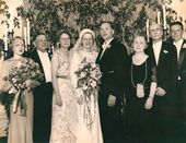Свадьба младшего сына Зилоти – Левко. Рядом с ним В.П. и А.И. Зилоти. США. 19 июля 1935
