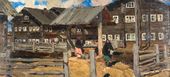 В.Ф. СТОЖАРОВ. Карпогоры. Колодец. 1964