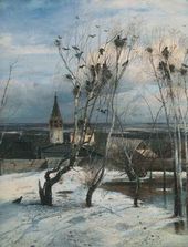 А.К. САВРАСОВ. Грачи прилеmели! 1871