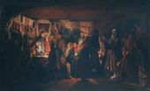 В.М. МАКСИМОВ. Приход колдуна на кресmьянскую свадьбу. 1875