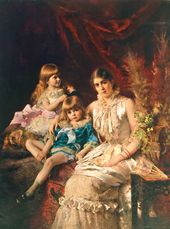 К.Е. МАКОВСКИЙ. Семейный порmреm. 1882
