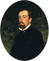 И.Е. РЕПИН. Порmреm В.Д. Поленова. 1877