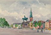 Площадь в Копенгагене. 1955