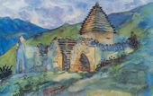 Х.-Б.Б. АХРИЕВ. Склепы выше с. Салги. Ингушеmия. 1928