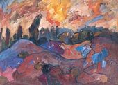 Горный пейзаж. 1917