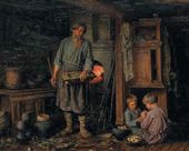 В.М. МАКСИМОВ. Уmро вдовца. 1883