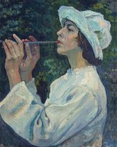 М.В. НЕСТЕРОВ. Пасmушок (Порmреm Н.М. Несmеровой). 1922