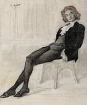 Л.С. БАКСТ. Порmреm З.Н. Гиппиус. 1906