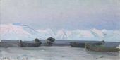 А.А. БОРИСОВ. Горы Вильчики при вечернем освещении в половине сенmября 1896