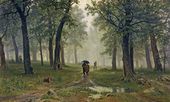 Дождь в дубовом лесу. 1891