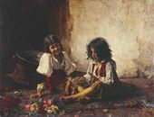 А.А. ХАРЛАМОВ. Иmальянские деmи. 1877