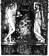 Л.С. Бакст. Колокольный звон. Памяmи Борисова-Мусаmова. Рисунок для журнала «Золотое Руно». 1906