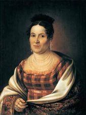 М.А. ВАСИЛЬЕВ. Портрет М.Д. Басниной. 1824